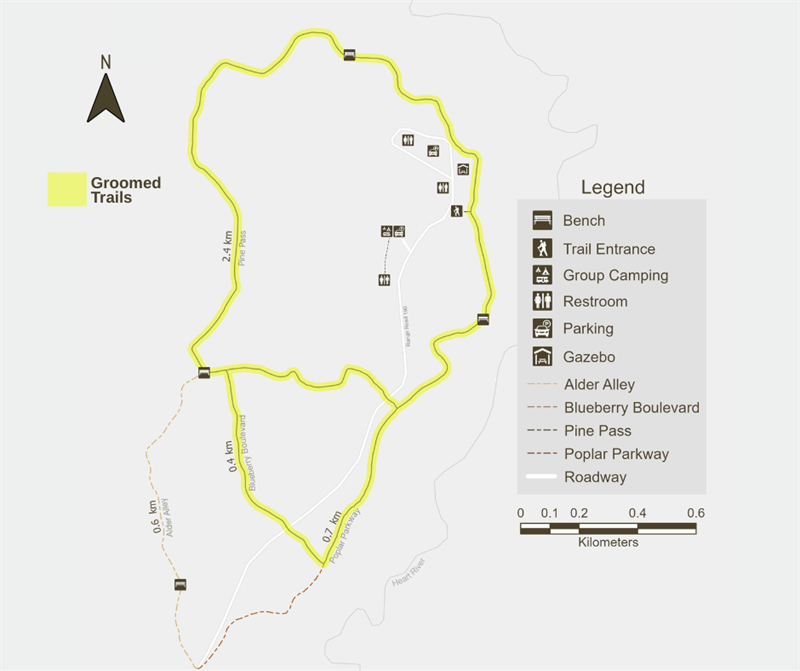 Groomed Trails Map