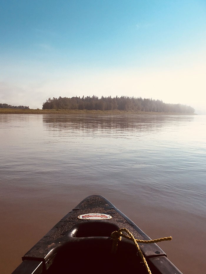 Canoe on River