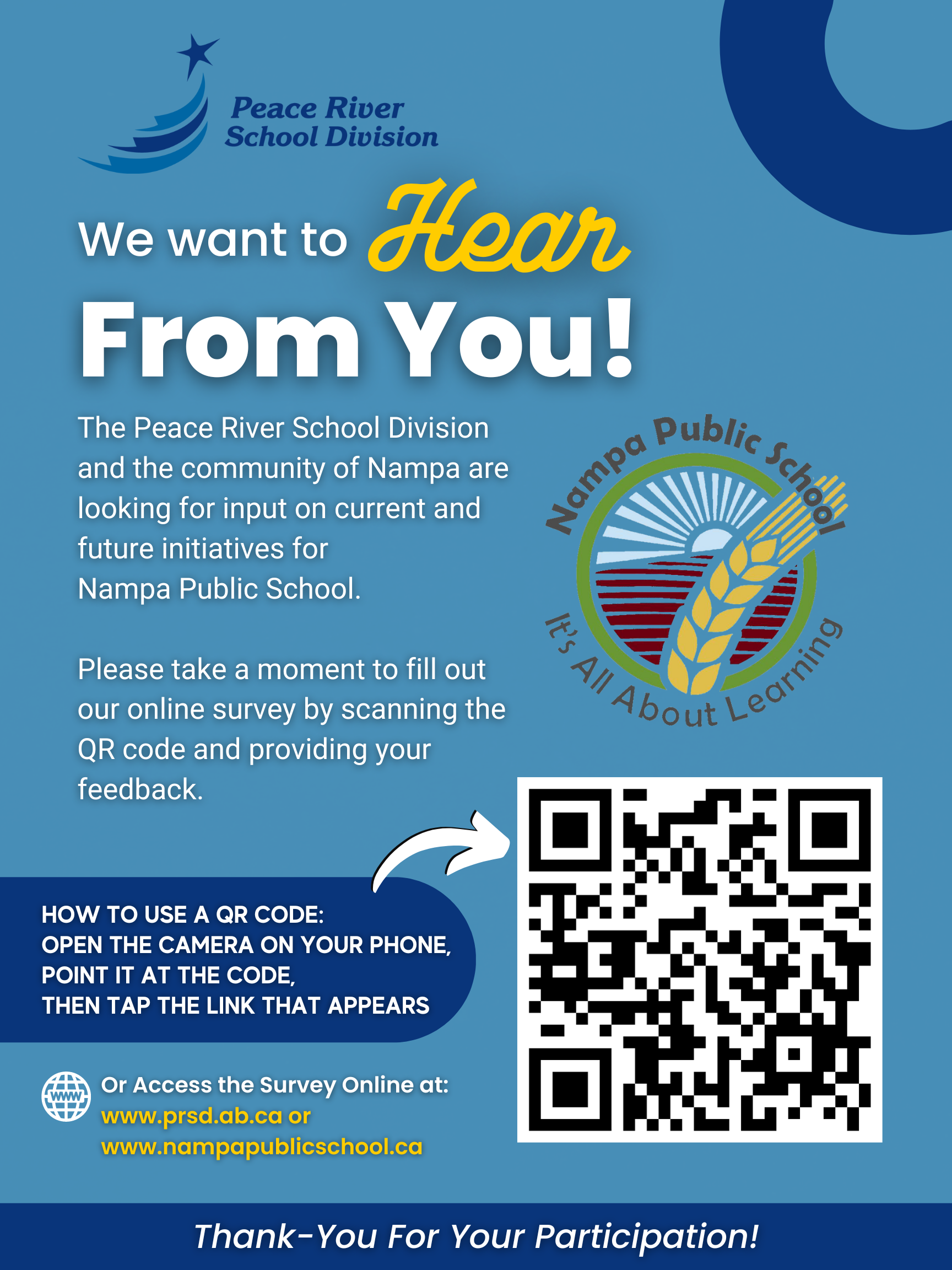 Featured image for “Peace River School Division and Community of Nampa Survey for the Nampa Public School”